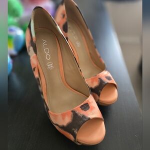 ALDO Women's Multicolor Peep Toe Heels